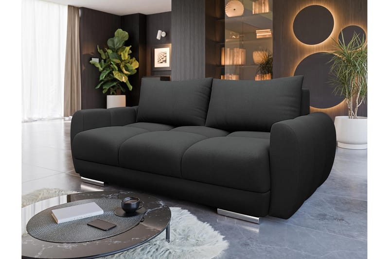 Simerly Sofa 3-personers - Sort - Møbler - Sofaer - 3 personers sofa