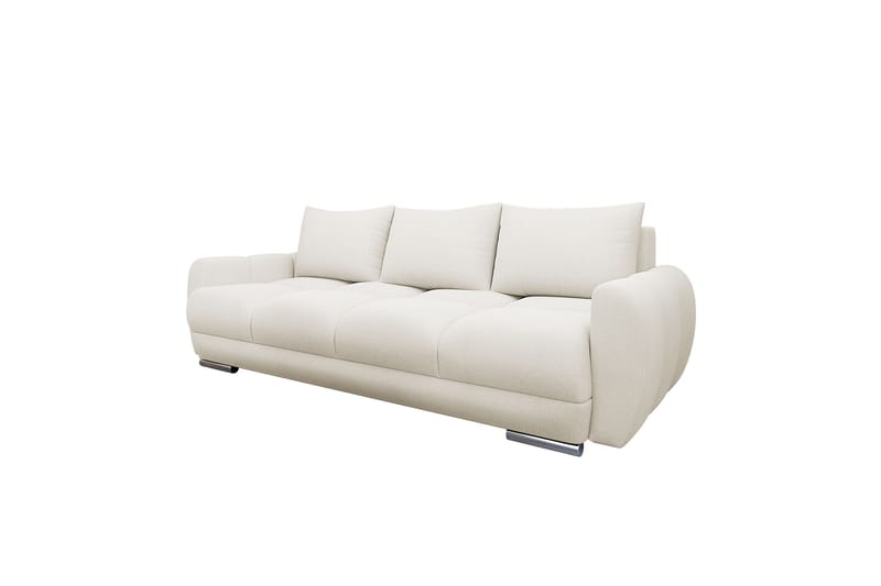 Simerly Sofa 3-personers i Plys - Lysegrå - Møbler - Sofaer - 3 personers sofa