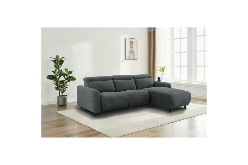 Skaane Reclinersofa 3-sæde - Grå - Møbler - Sofaer - Recliner sofaer