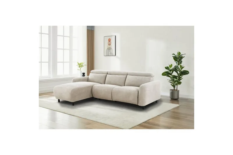 Skaane Reclinersofa 3-sæde - Hvid - Møbler - Sofaer - Recliner sofaer