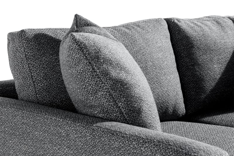 Skonsam 2-personers Sofa med Pyntepuder - Mørkegrå - 2 personers sofa