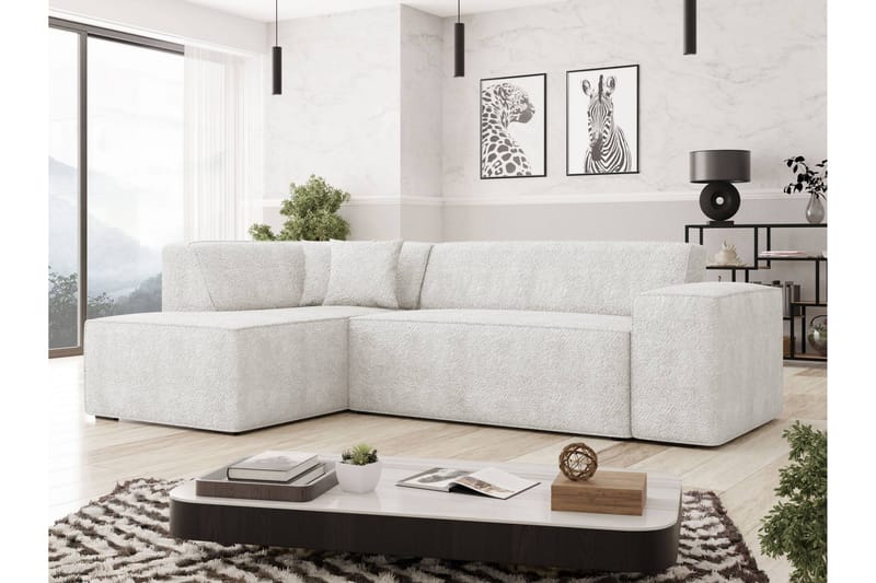 Slucajno Sofa Med Chaiselong 4-Personers - Hvid - Møbler - Sofaer - Sofa med chaiselong