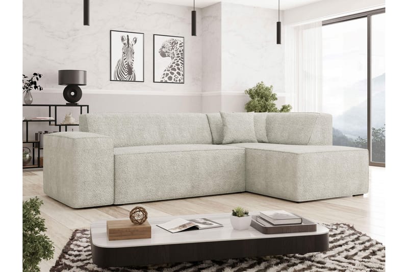 Slucajno Sofa Med Chaiselong 4-Personers - Beige - Møbler - Sofaer - Sofa med chaiselong