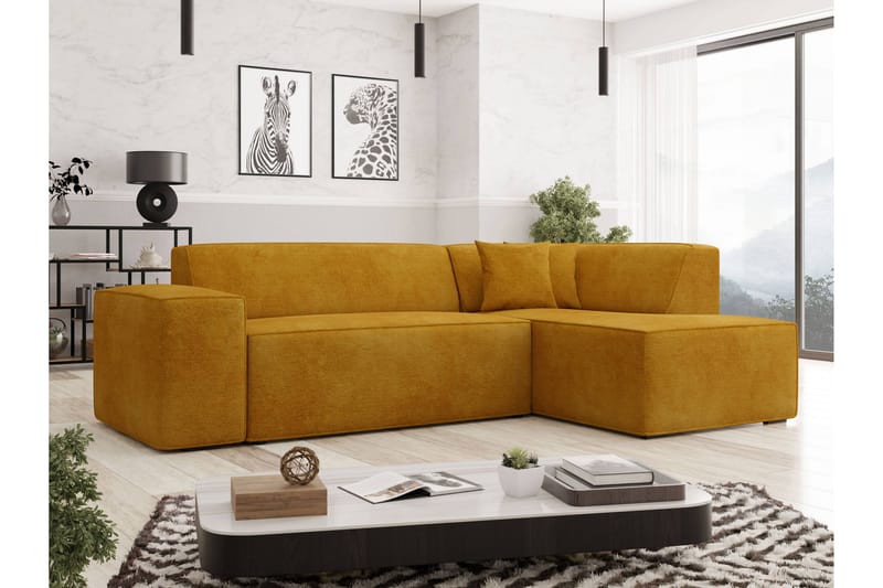 Slucajno Sofa Med Chaiselong 4-Personers - Gul - Møbler - Sofaer - Sofa med chaiselong