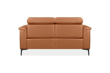 Sofa 2-sæders Lund Cognac, Læder/PU, Elektrisk hvilestol - Cognac, Læder/PU, Elektrisk hvilestol - Møbler - Sofaer - Lædersofaer