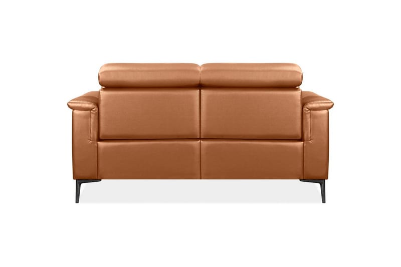Sofa 2-sæders Lund Cognac, PU, Elektrisk hvilestol - Cognac, PU, Elektrisk hvilestol - Møbler - Sofaer - Lædersofaer