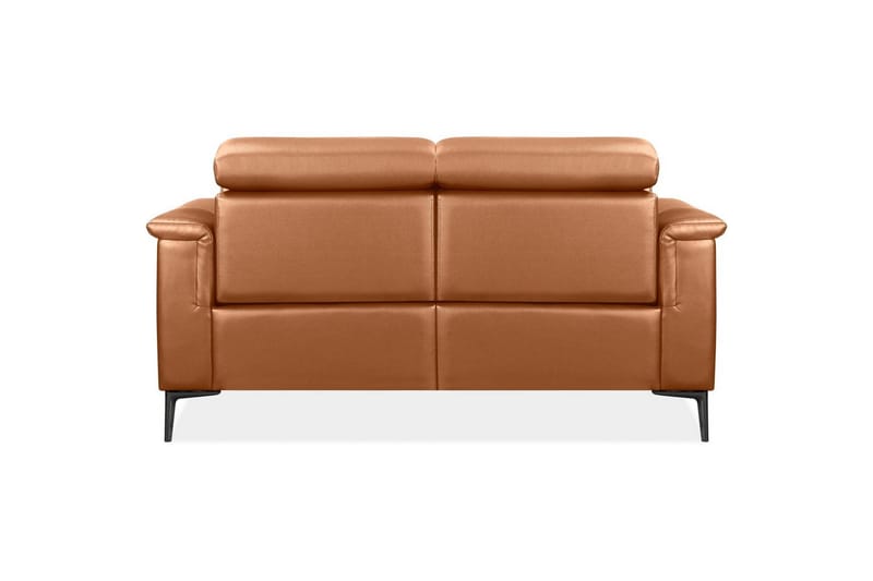 Sofa 2-sæders Lund Cognac, PU, Elektrisk hvilestol - Cognac, PU, Elektrisk hvilestol - Møbler - Sofaer - Recliner sofaer - 2 personers biografsofa & reclinersofa