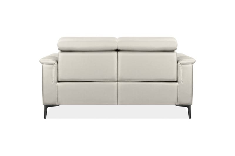 Sofa 2-sæders Lund Creme, Læder/PU, Manuel liggestol - Creme, Læder/PU, Manuel liggestol - Møbler - Sofaer - Lædersofaer
