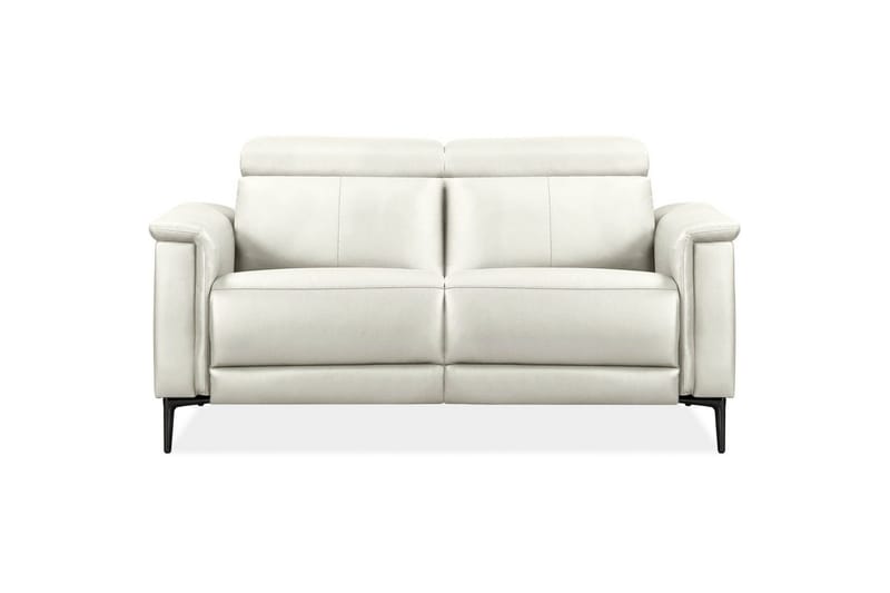 Sofa 2-sæders Lund Creme, PU, Manuel liggestol - Creme, PU, Manuel liggestol - Møbler - Sofaer - Lædersofaer