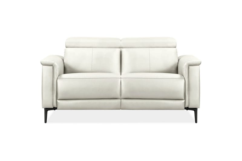 Sofa 2-sæders Lund Creme, PU, Manuel liggestol - Creme, PU, Manuel liggestol - Møbler - Sofaer - Recliner sofaer - 2 personers biografsofa & reclinersofa