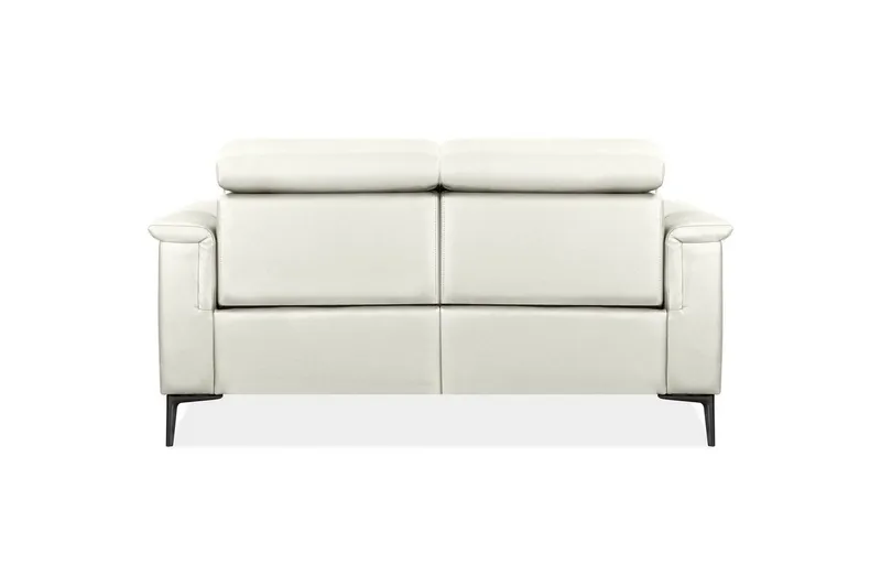 Sofa 2-sæders Lund Creme, PU, Manuel liggestol - Creme, PU, Manuel liggestol - Møbler - Sofaer - Lædersofaer