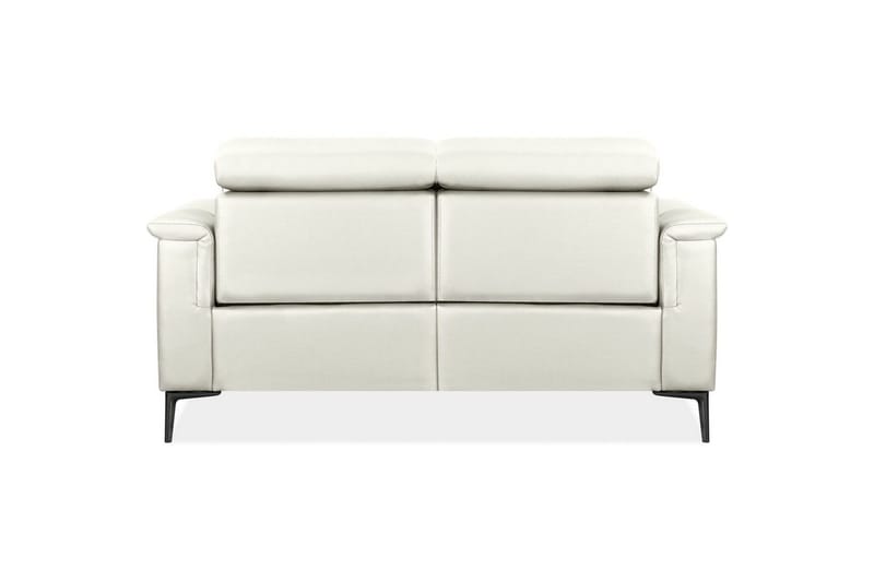 Sofa 2-sæders Lund Creme, PU, Manuel liggestol - Creme, PU, Manuel liggestol - Møbler - Sofaer - Lædersofaer