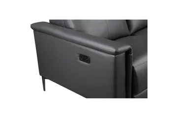 Sofa 2-sæders Lund Grå, PU, Elektrisk hvilestol - Grå, PU, Elektrisk hvilestol - Møbler - Sofaer - Lædersofaer