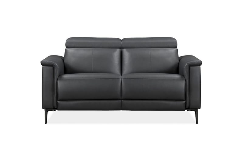 Sofa 2-sæders Lund Grå, PU, Elektrisk hvilestol - Grå, PU, Elektrisk hvilestol - Møbler - Sofaer - Lædersofaer