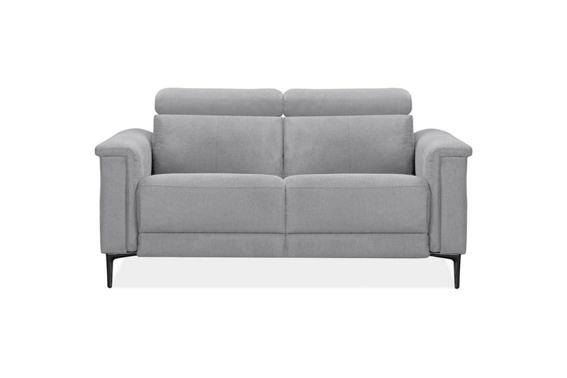 Sofa 2-sæders Lund Lys Grå, Belfast stof, Elektrisk hvilestol - Lys Grå, Belfast stof, Elektrisk hvilestol - Møbler - Sofaer - Recliner sofaer - 2 personers biografsofa & reclinersofa