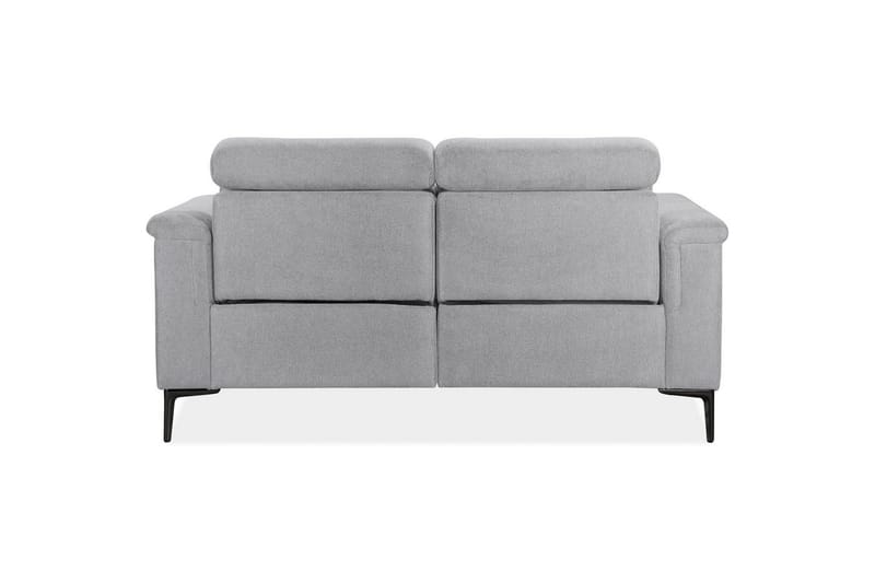 Sofa 2-sæders Lund Lys Grå, Belfast stof, Manuel liggestol - Lys Grå, Belfast stof, Manuel liggestol - Møbler - Sofaer - 2 personers sofa