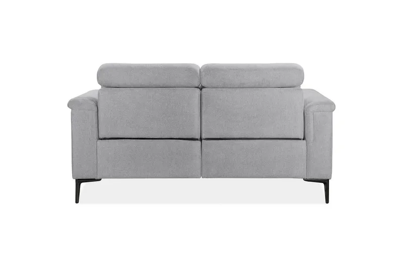 Sofa 2-sæders Lund Lys Grå, Belfast stof, Manuel liggestol - Lys Grå, Belfast stof, Manuel liggestol - Møbler - Sofaer - 2 personers sofa
