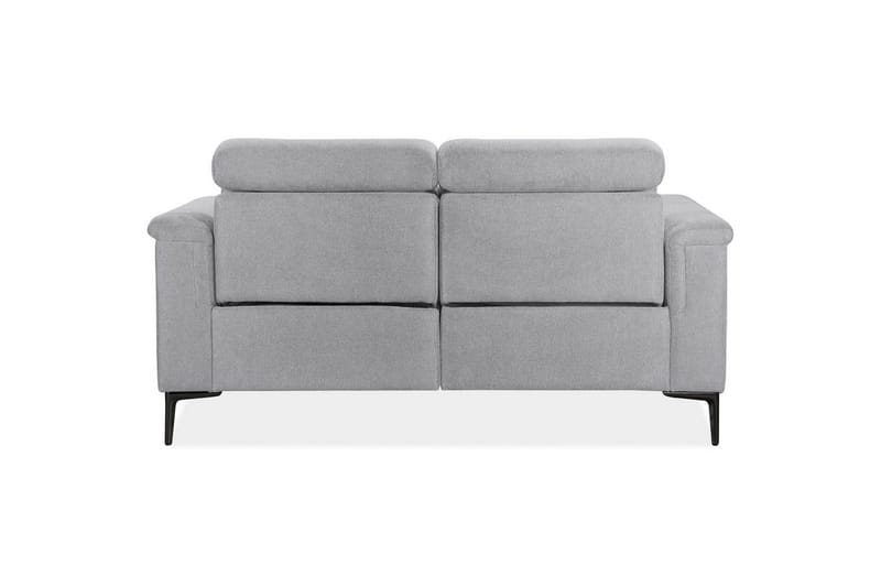 Sofa 2-sæders Lund Lys Grå, Belfast stof, Manuel liggestol - Lys Grå, Belfast stof, Manuel liggestol - Møbler - Sofaer - 2 personers sofa