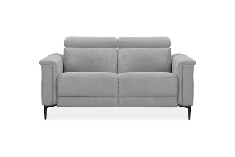 Sofa 2-sæders Lund Lys Grå, Belfast stof, Manuel liggestol - Lys Grå, Belfast stof, Manuel liggestol - Møbler - Sofaer - 2 personers sofa