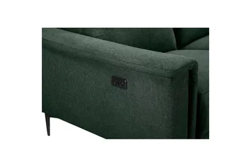 Sofa 2-sæders Lund Mørkegrøn, Belfast stof, Elektrisk hvilestol - Mørkegrøn, Belfast stof, Elektrisk hvilestol - Møbler - Sofaer - Recliner sofaer - 2 personers biografsofa & reclinersofa