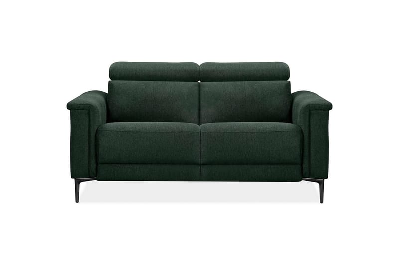 Sofa 2-sæders Lund Mørkegrøn, Belfast stof, Elektrisk hvilestol - Mørkegrøn, Belfast stof, Elektrisk hvilestol - Møbler - Sofaer - Recliner sofaer - 2 personers biografsofa & reclinersofa