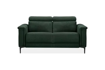Sofa 2-sæders Lund Mørkegrøn, Belfast stof, Elektrisk hvilestol - Mørkegrøn, Belfast stof, Elektrisk hvilestol - Møbler - Sofaer - Recliner sofaer - 2 personers biografsofa & reclinersofa
