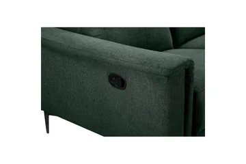 Sofa 2-sæders Lund Mørkegrøn, Belfast stof, Manuel liggestol - Mørkegrøn, Belfast stof, Manuel liggestol - Møbler - Sofaer - Recliner sofaer - 2 personers biografsofa & reclinersofa
