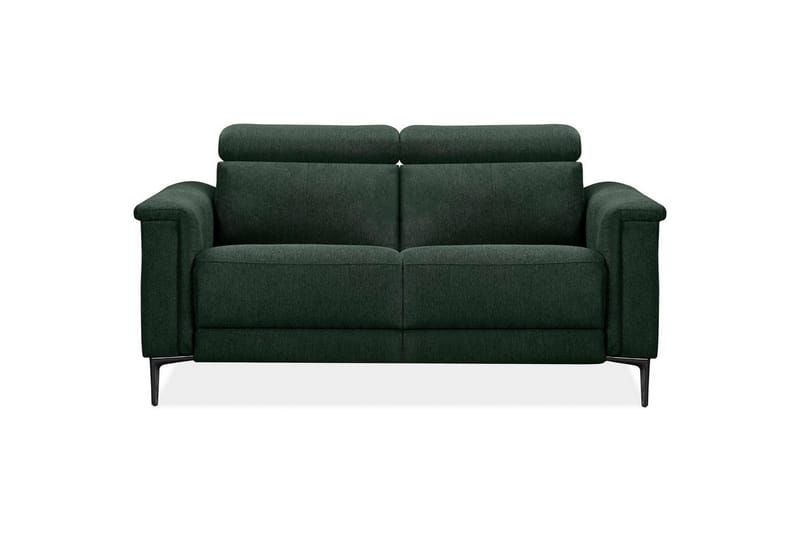 Sofa 2-sæders Lund Mørkegrøn, Belfast stof, Manuel liggestol - Mørkegrøn, Belfast stof, Manuel liggestol - Møbler - Sofaer - Recliner sofaer