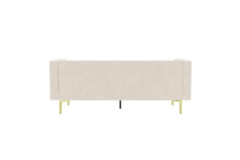 Sofa 2-sæders Marseille Elfenben - Elfenben - Møbler - Sofaer - Velour sofaer