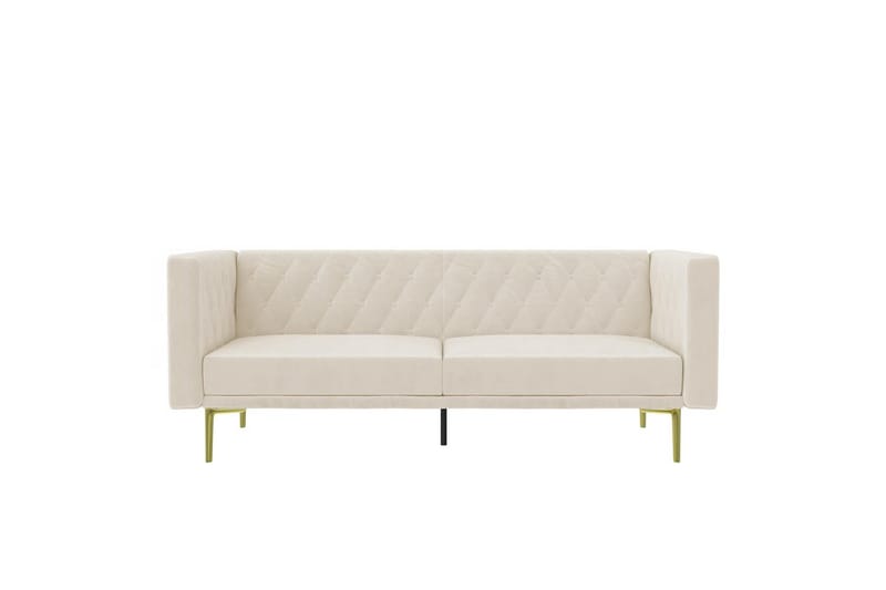 Sofa 2-sæders Marseille Elfenben - Elfenben - Møbler - Sofaer - Velour sofaer