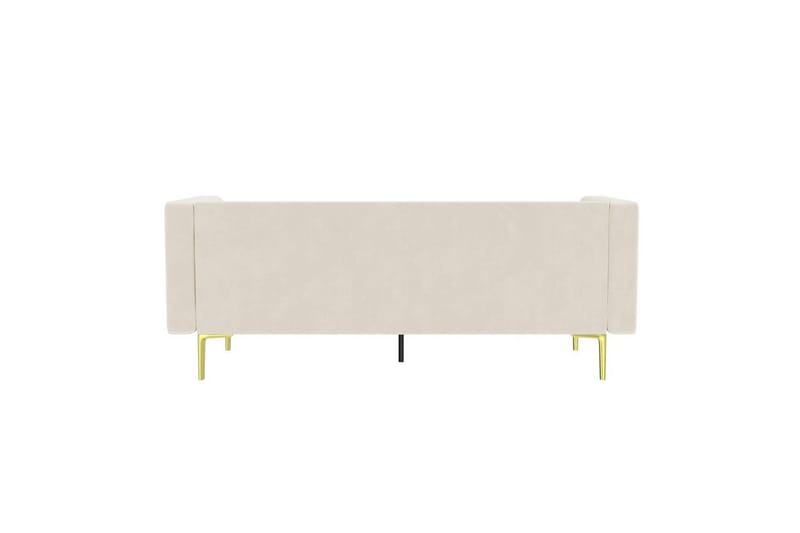 Sofa 2-sæders Marseille Elfenben - Elfenben - Møbler - Sofaer - Velour sofaer