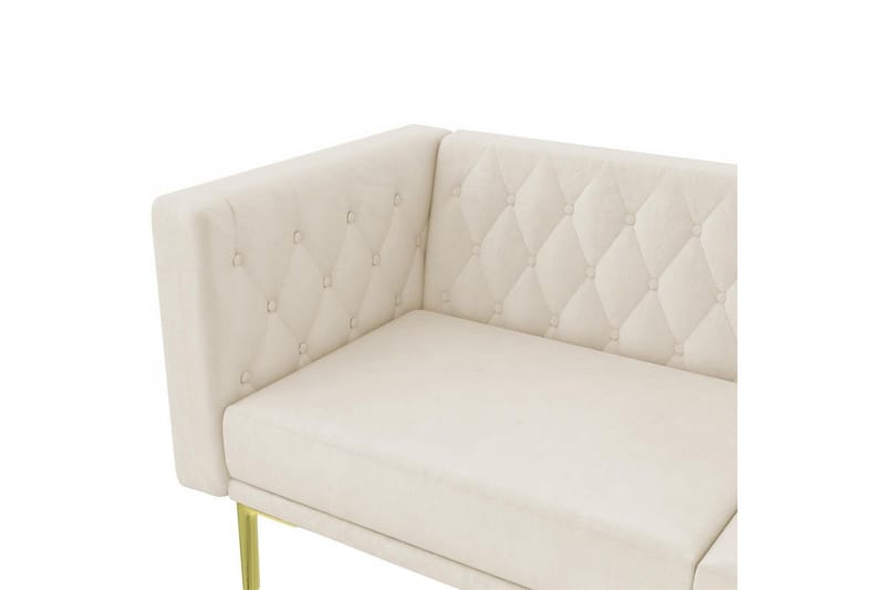 Sofa 2-sæders Marseille Elfenben - Elfenben - Møbler - Sofaer - Velour sofaer