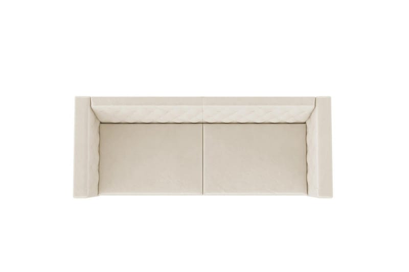 Sofa 2-sæders Marseille Elfenben - Elfenben - Møbler - Sofaer - Velour sofaer