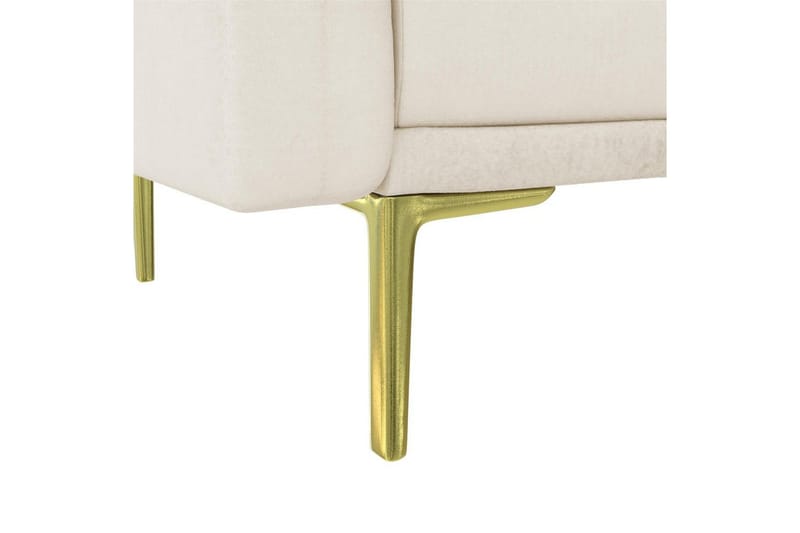 Sofa 2-sæders Marseille Elfenben - Elfenben - Møbler - Sofaer - Velour sofaer