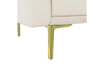 Sofa 2-sæders Marseille Elfenben - Elfenben - Møbler - Sofaer - Velour sofaer