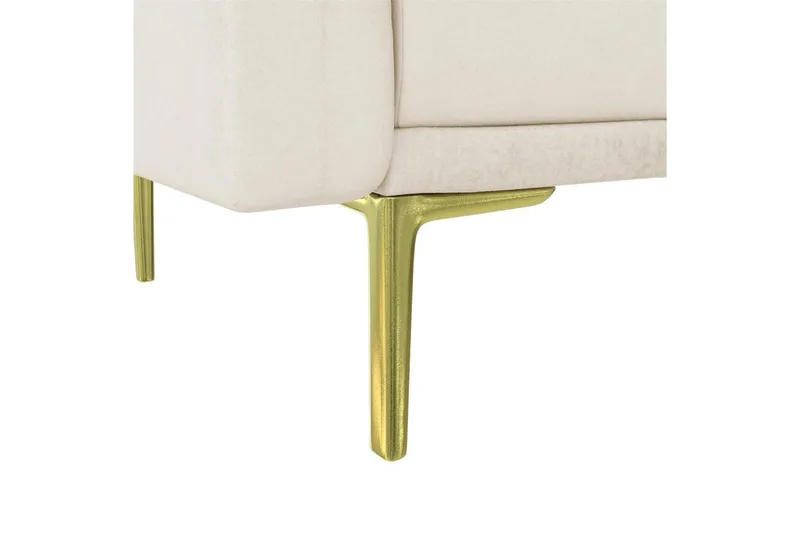 Sofa 2-sæders Marseille Elfenben - Elfenben - Møbler - Sofaer - Velour sofaer