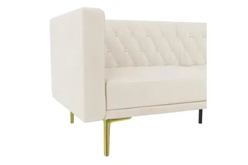 Sofa 2-sæders Marseille Elfenben - Elfenben - Møbler - Sofaer - Velour sofaer