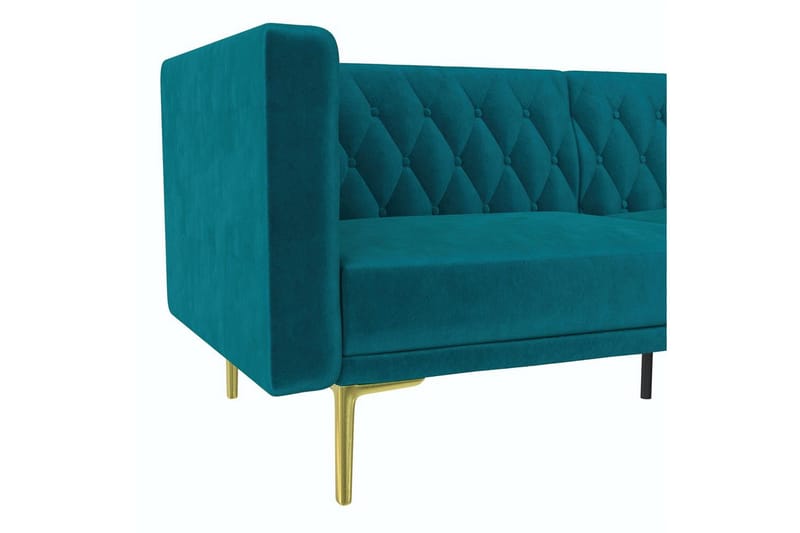 Sofa 2-sæders Marseille Smaragdgrøn - Smaragdgrøn - Møbler - Sofaer - Velour sofaer