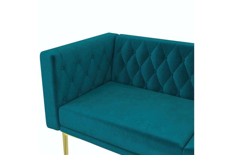 Sofa 2-sæders Marseille Smaragdgrøn - Smaragdgrøn - Møbler - Sofaer - Velour sofaer