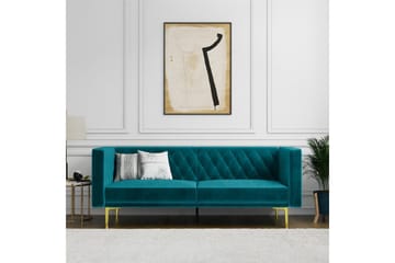Sofa 2-sæders Marseille Smaragdgrøn - Smaragdgrøn - Møbler - Sofaer - Velour sofaer