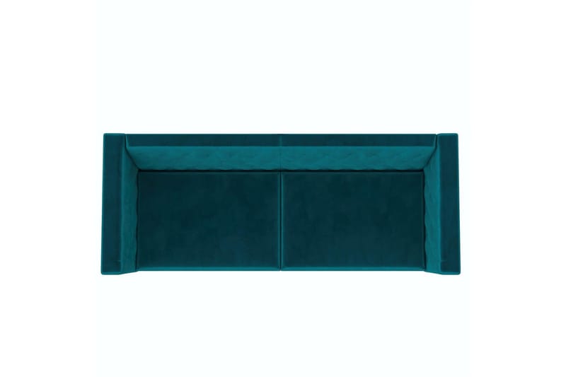 Sofa 2-sæders Marseille Smaragdgrøn - Smaragdgrøn - Møbler - Sofaer - Velour sofaer
