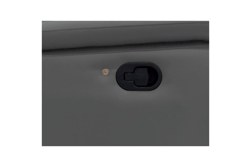 Sofa 2-sæders Pareli Grå, Læder/PU, Manuel liggestol - Grå, Læder/PU, Manuel liggestol - Møbler - Sofaer - Lædersofaer