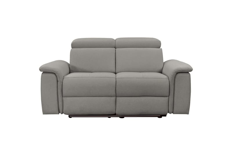 Sofa 2-sæders Pareli Grå, Søndagsstof, Manuel liggestol - Grå, Søndagsstof, Manuel liggestol - Møbler - Sofaer - Recliner sofaer - 2 personers biografsofa & reclinersofa