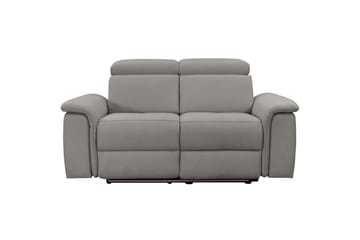 Sofa 2-sæders Pareli Grå, Søndagsstof, Manuel liggestol - Grå, Søndagsstof, Manuel liggestol - Møbler - Sofaer - Recliner sofaer - 2 personers biografsofa & reclinersofa