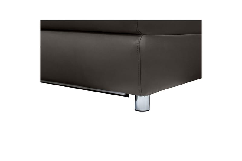 Sofa 2-sæders Pareli Brun, Læder/PU, Manuel liggestol - Brun, Læder/PU, Manuel liggestol - Møbler - Sofaer - Lædersofaer