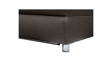 Sofa 2-sæders Pareli Brun, Læder/PU, Manuel liggestol - Brun, Læder/PU, Manuel liggestol - Møbler - Sofaer - Lædersofaer