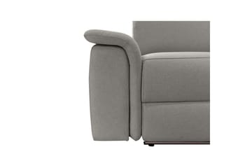 Sofa 2-sæders Pareli Grå, Søndagsstof, Manuel liggestol - Grå, Søndagsstof, Manuel liggestol - Møbler - Sofaer - Recliner sofaer - 2 personers biografsofa & reclinersofa