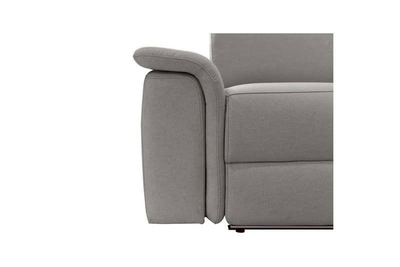 Sofa 2-sæders Pareli Grå, Søndagsstof, Manuel liggestol - Grå, Søndagsstof, Manuel liggestol - Møbler - Sofaer - Recliner sofaer - 2 personers biografsofa & reclinersofa