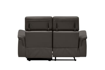 Sofa 2-sæders Pareli Brun, Læder/PU, Manuel liggestol - Brun, Læder/PU, Manuel liggestol - Møbler - Sofaer - Lædersofaer