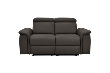 Sofa 2-sæders Pareli Brun, Læder/PU, Manuel liggestol - Brun, Læder/PU, Manuel liggestol - Møbler - Sofaer - Lædersofaer